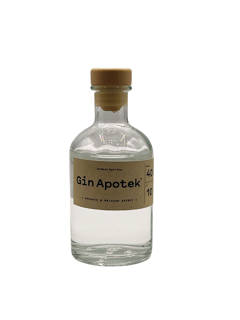 [AS-BT10-GAPO] Mignonnette 10cl Gin Apotek - Ardent Spirits BIO