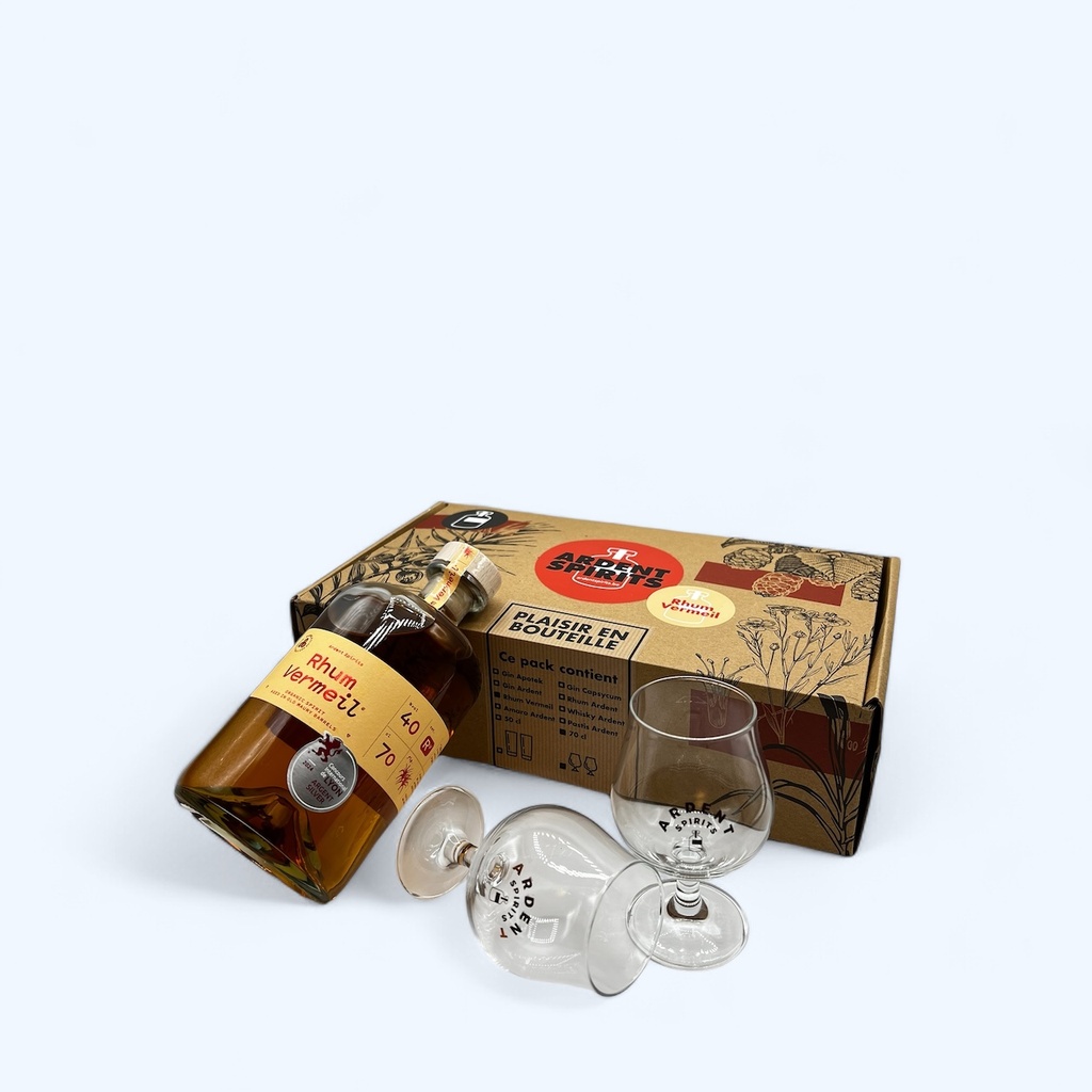 (Pack 2 Verres) Rhum Vermeil 70cl - Ardent Spirits BIO