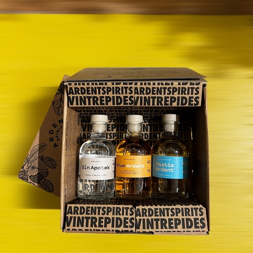 [AS-P-3MIG] (Pack) 3 Mignonnettes 10cl - Ardent Spirits BIO